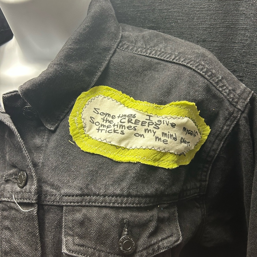 UPCYCLED one of a kind, Green Day Music Denim Jacket - Picture 4 of 4